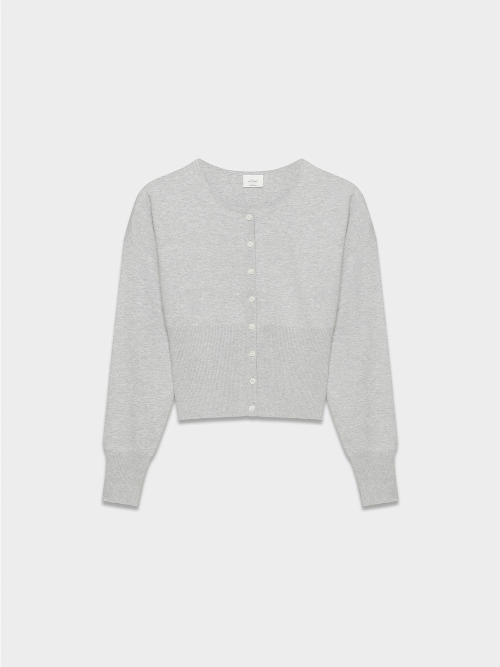Aritzia Wilfred Golightly Cardigan Wonder Yarn NWT sz M in Heather Chrome - Picture 4 of 4